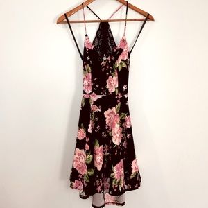 B. Darlin Dress Black Size 3/4 Juniors Lace Hi-Lo